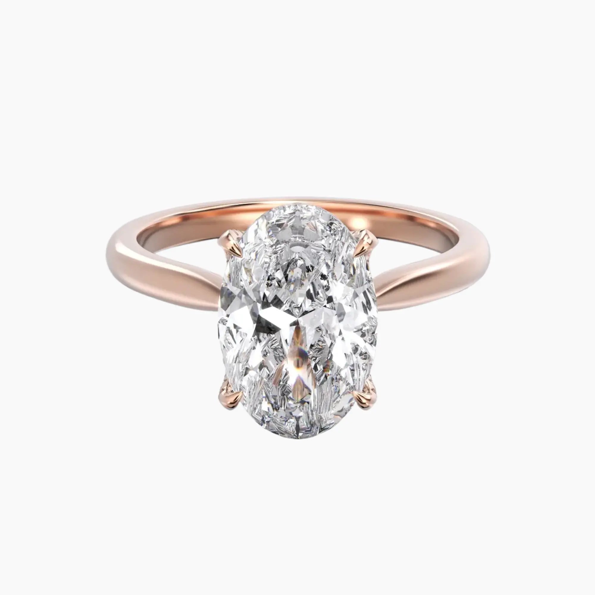 OBSER193 - Rosette Oval engagement ring setting view 7