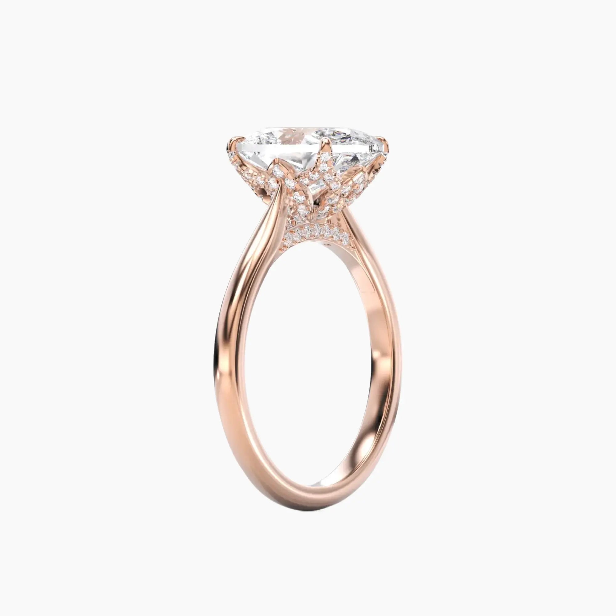 OBSER193 - Rosette Oval engagement ring setting view 8