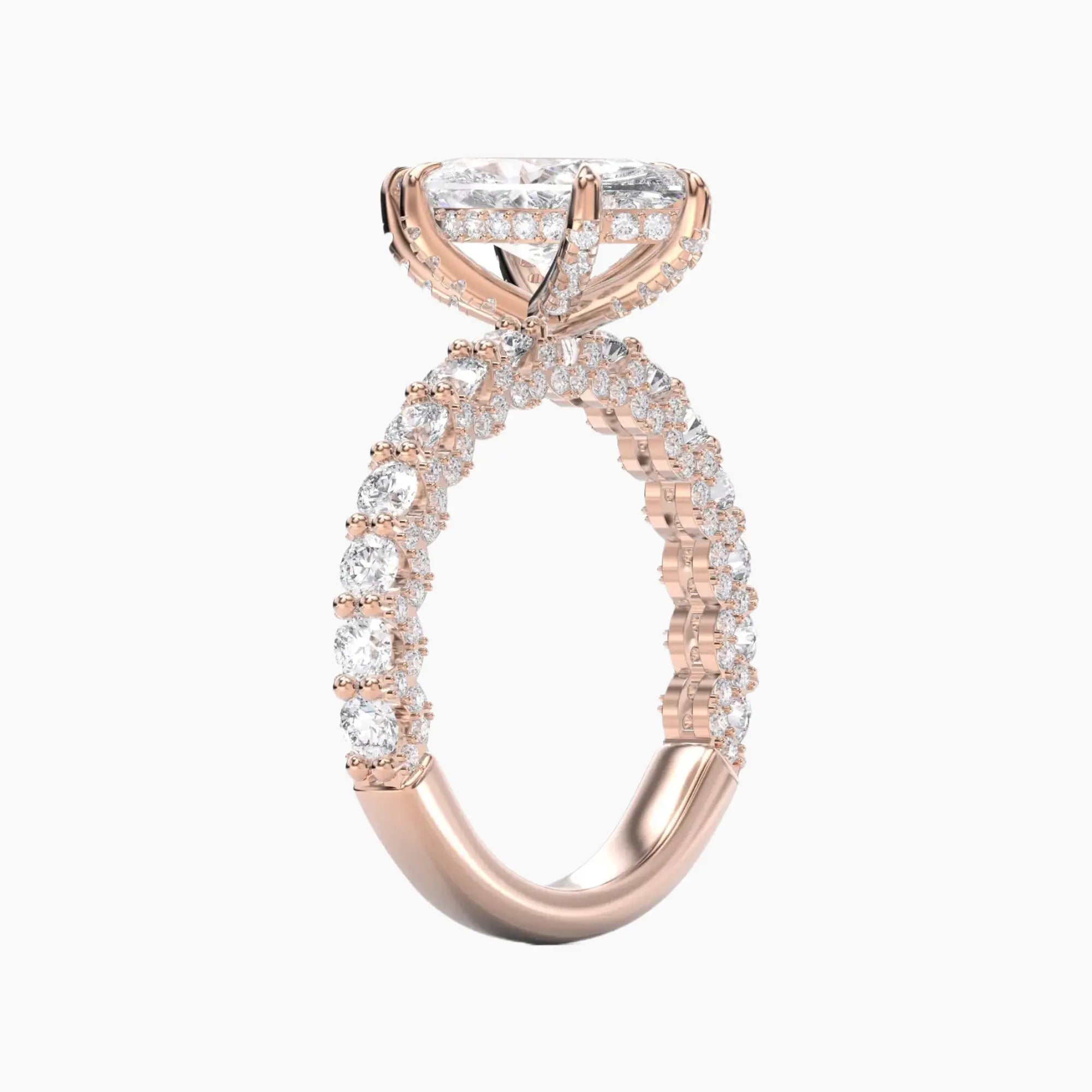 OBSER191 - Lustre Marquise engagement ring setting view 8