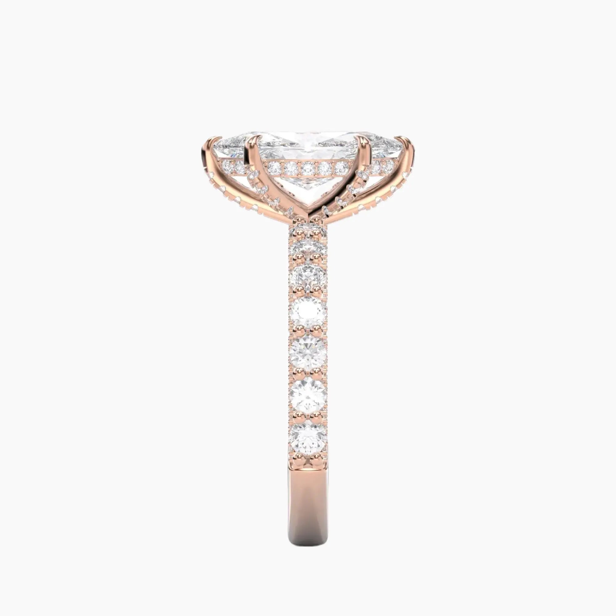 OBSER191 - Lustre Marquise engagement ring setting view 9