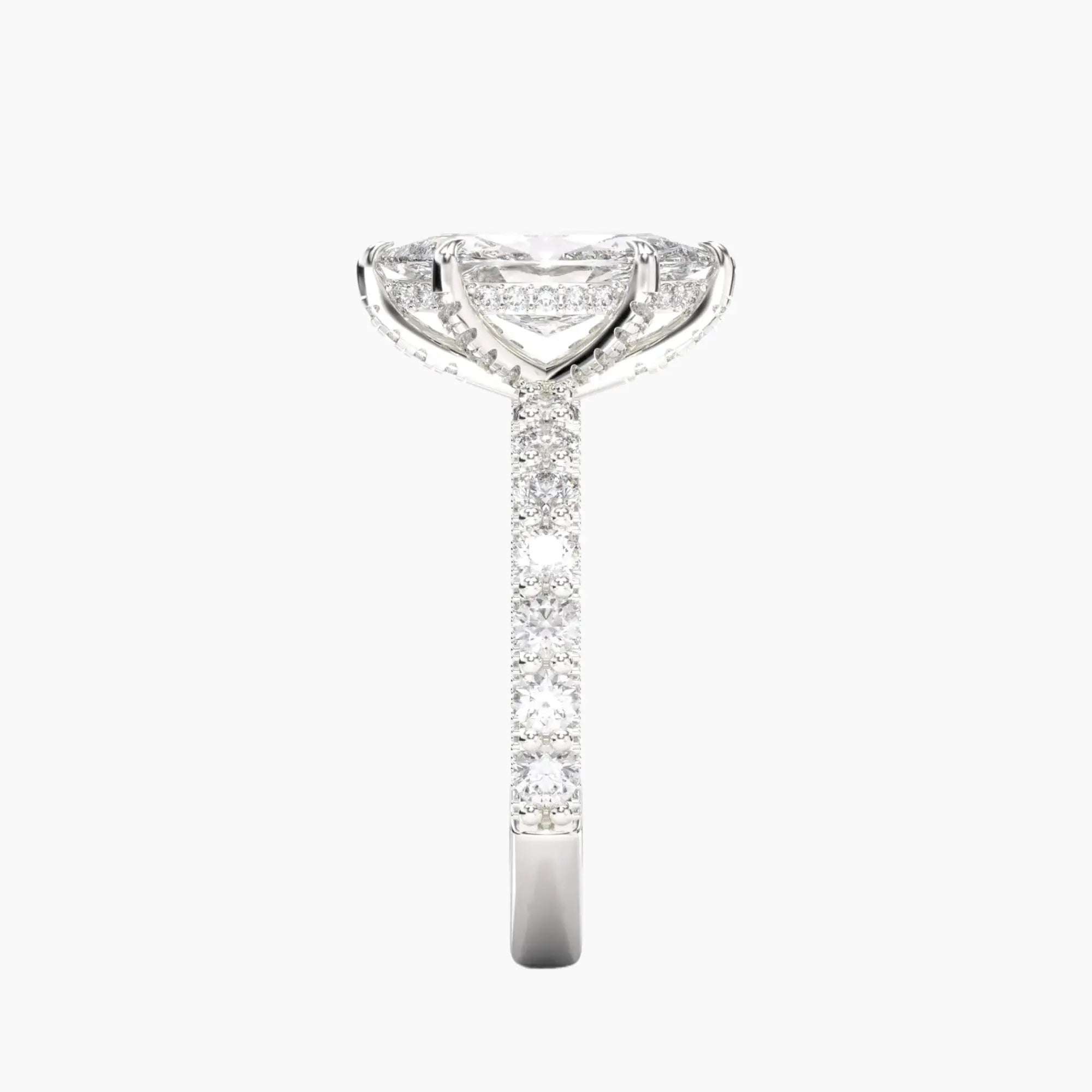 OBSER191 - Lustre Marquise engagement ring setting view 3