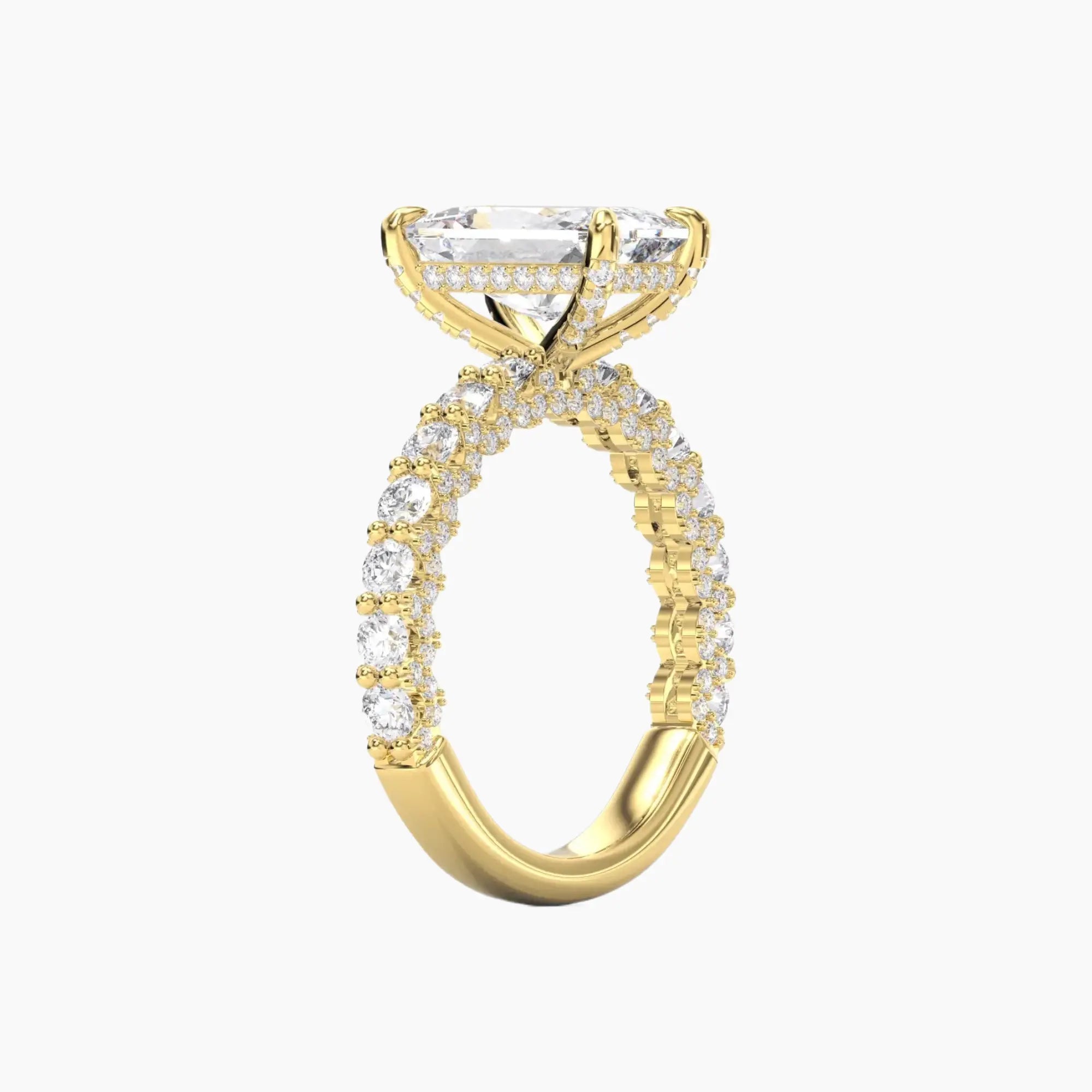 OBSER075 - Lustre Radiant engagement ring setting view 5