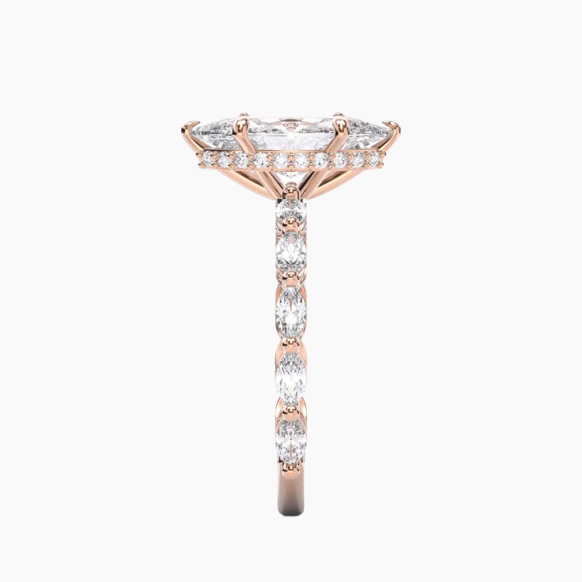 OBSER026 - Twinkle Marquise engagement ring setting view 9