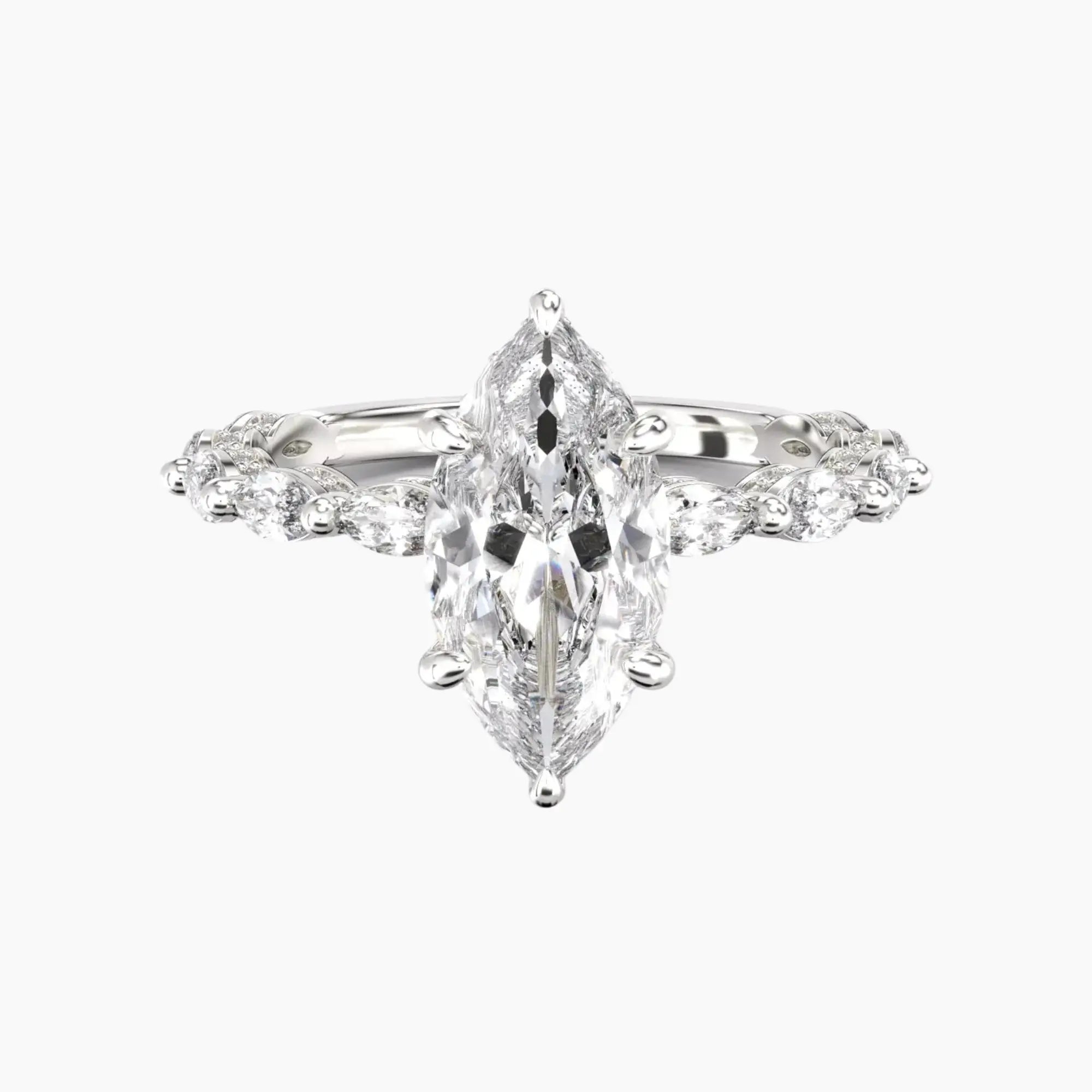 OBSER026 - Twinkle Marquise engagement ring setting view 1