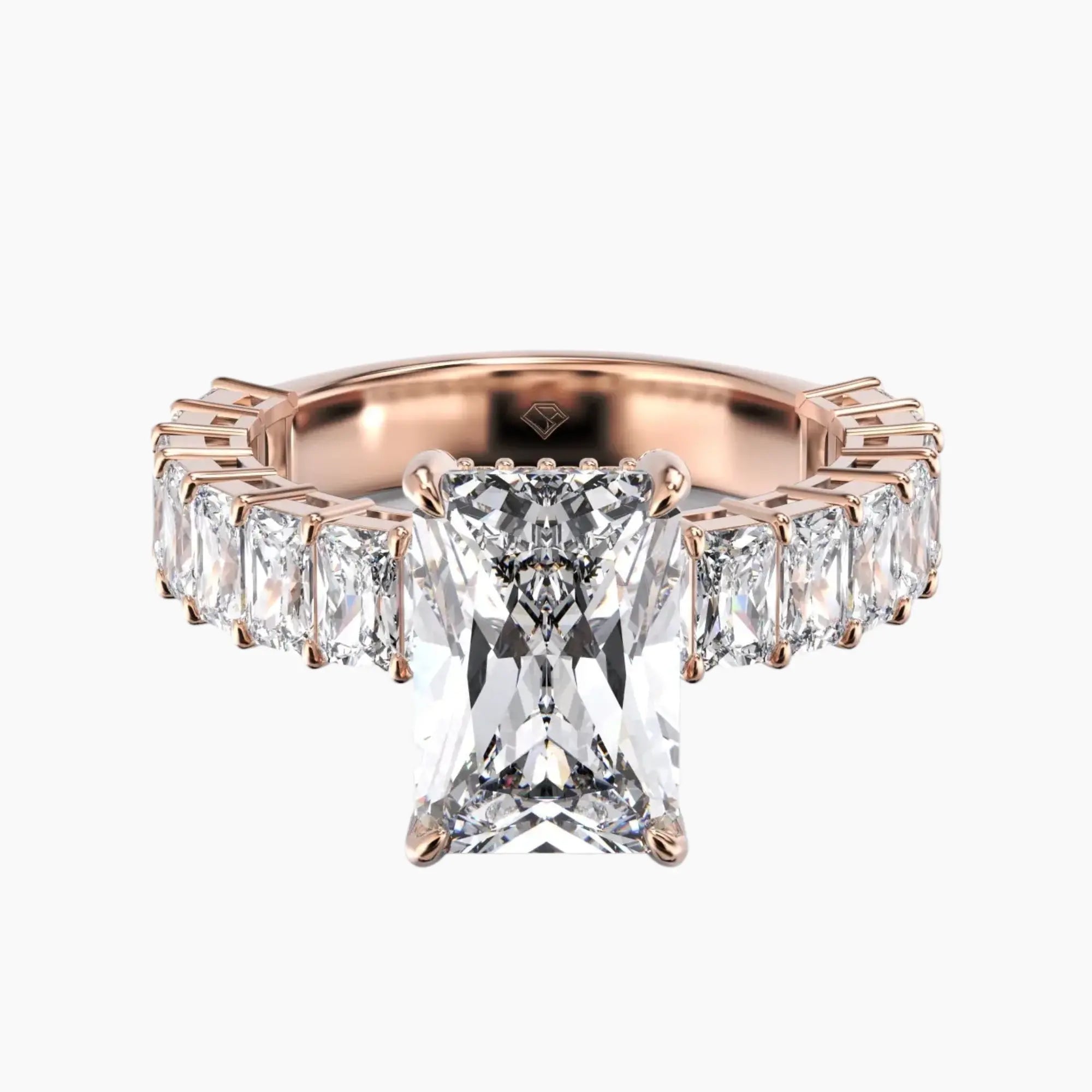 OBSER074 - Petricor Radiant engagement ring setting view 7