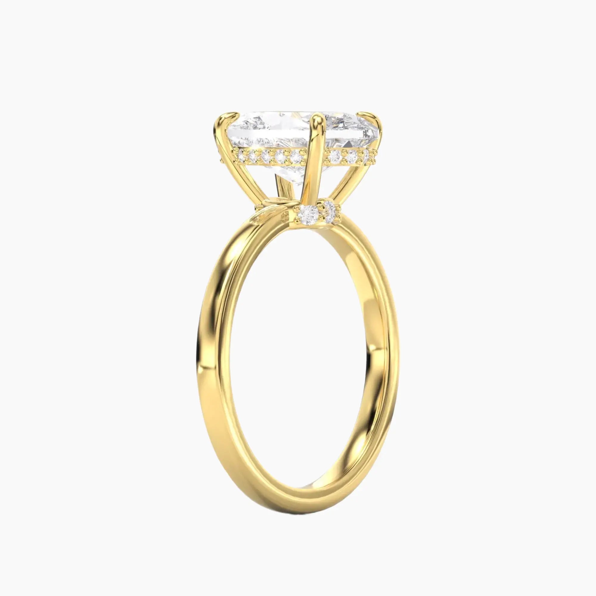 OBSER073 - Beryl Oval engagement ring setting view 5