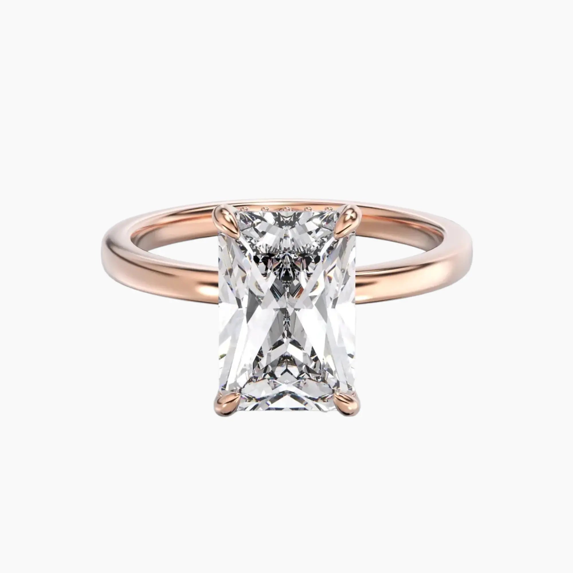 OBSER107 - Beryl Radiant engagement ring setting view 7