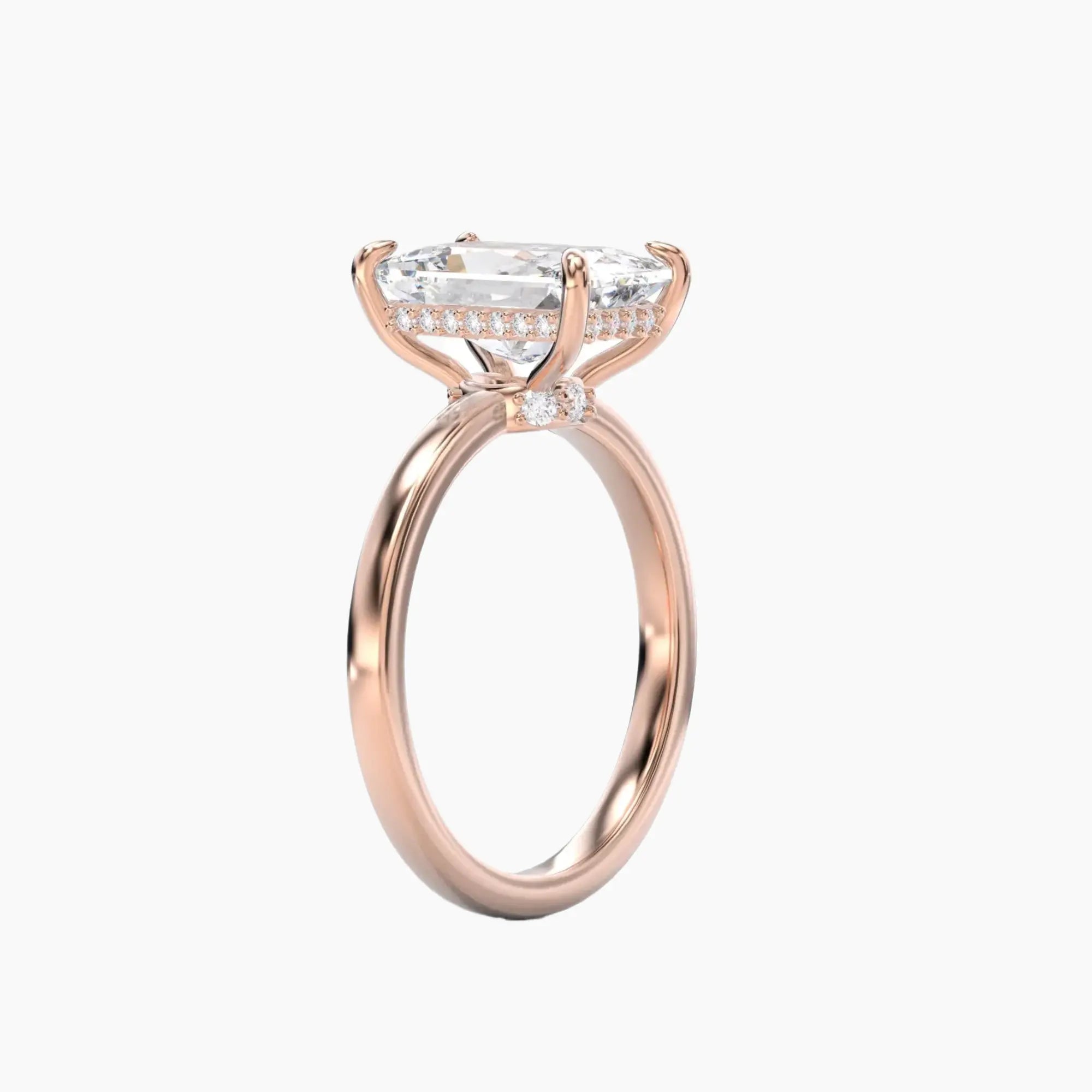 OBSER107 - Beryl Radiant engagement ring setting view 8