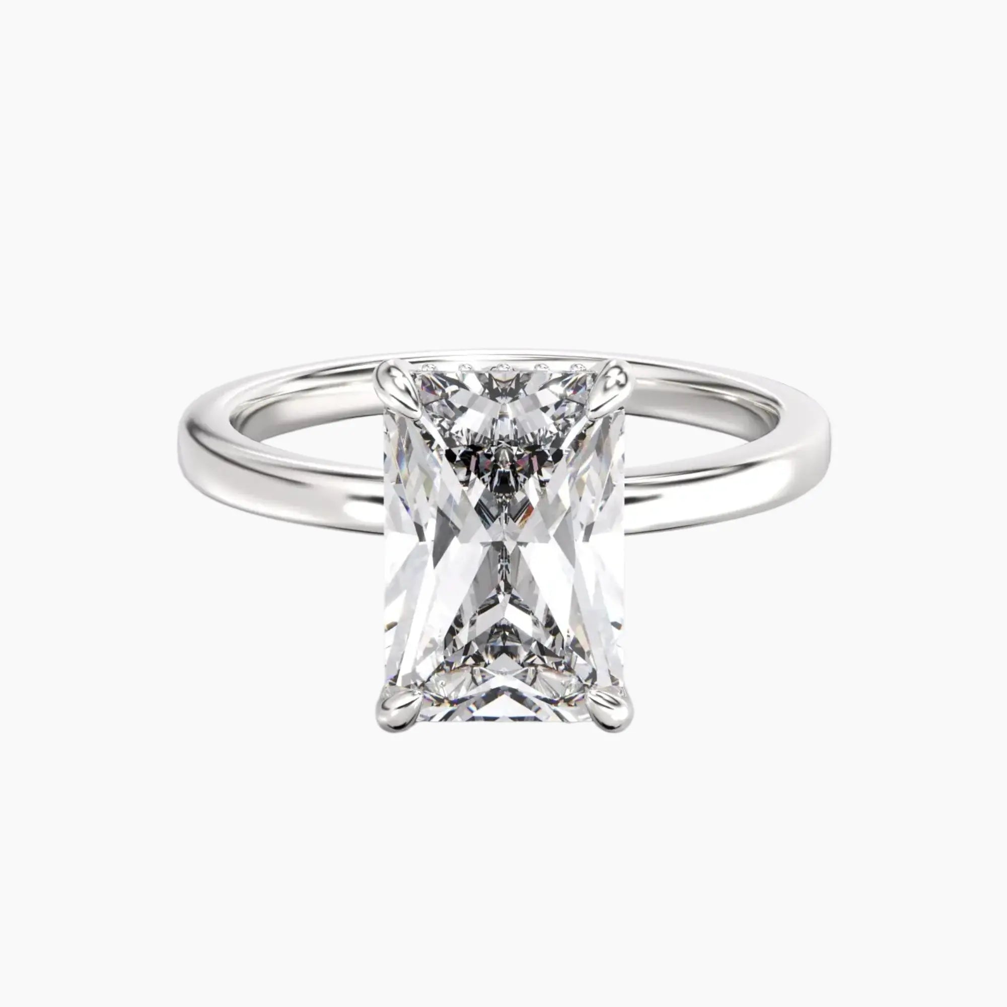 OBSER107 - Beryl Radiant engagement ring setting view 1