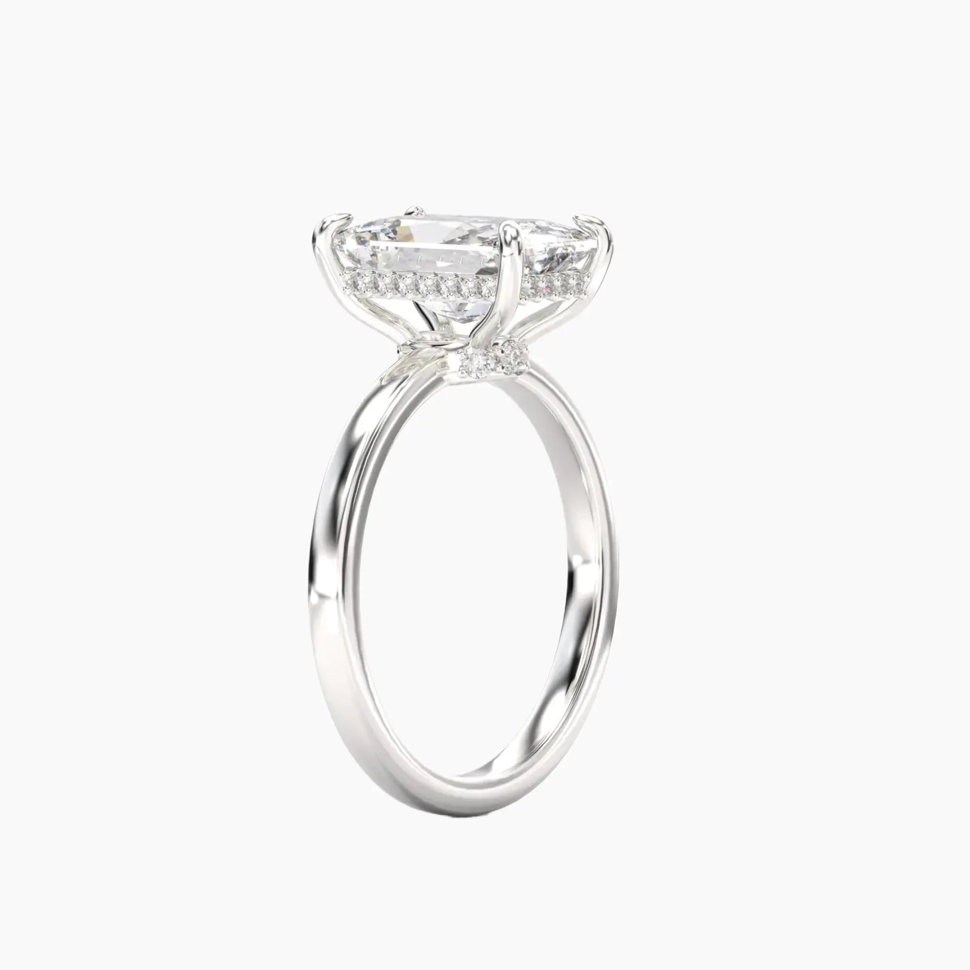 OBSER107 - Beryl Radiant engagement ring setting view 2