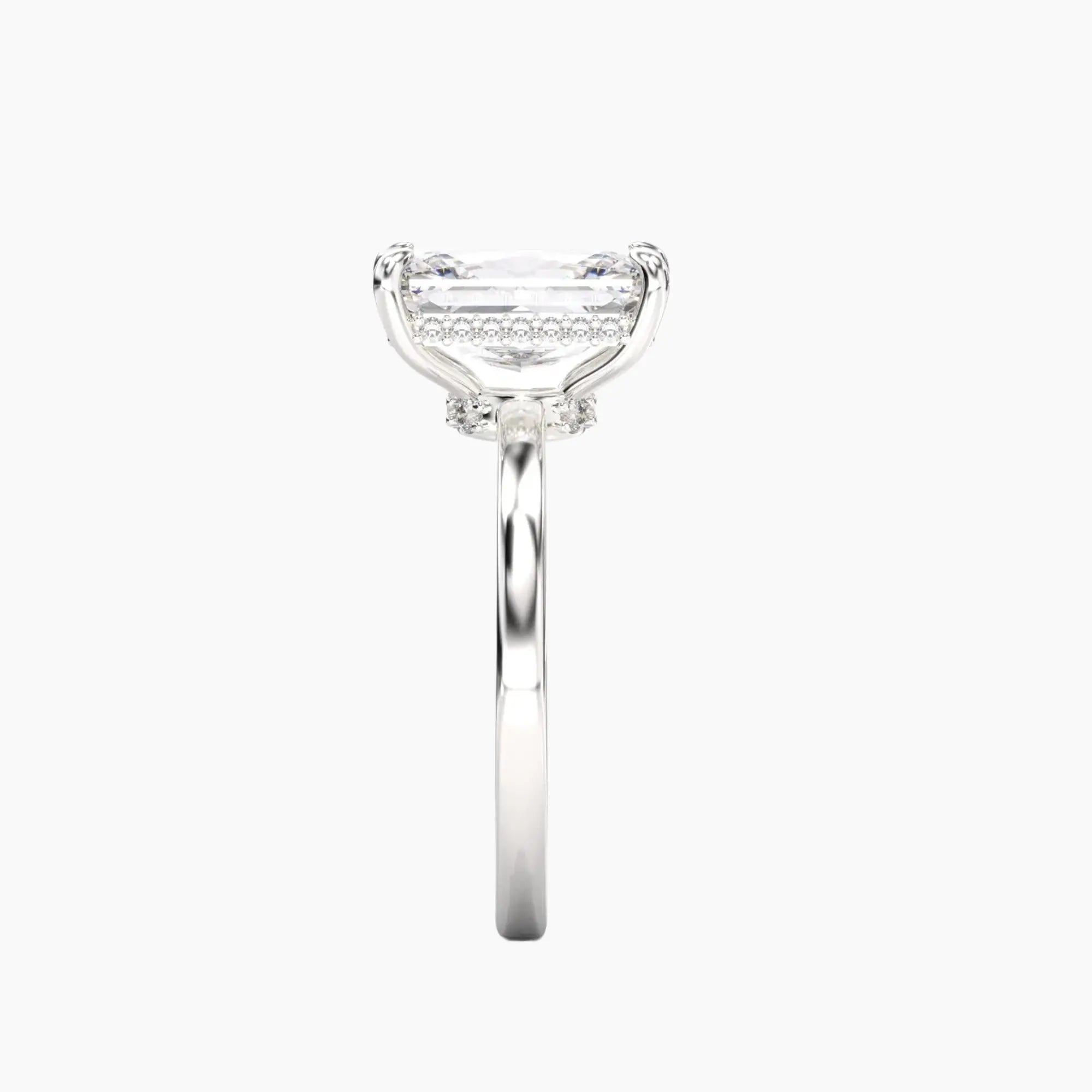 OBSER107 - Beryl Radiant engagement ring setting view 3