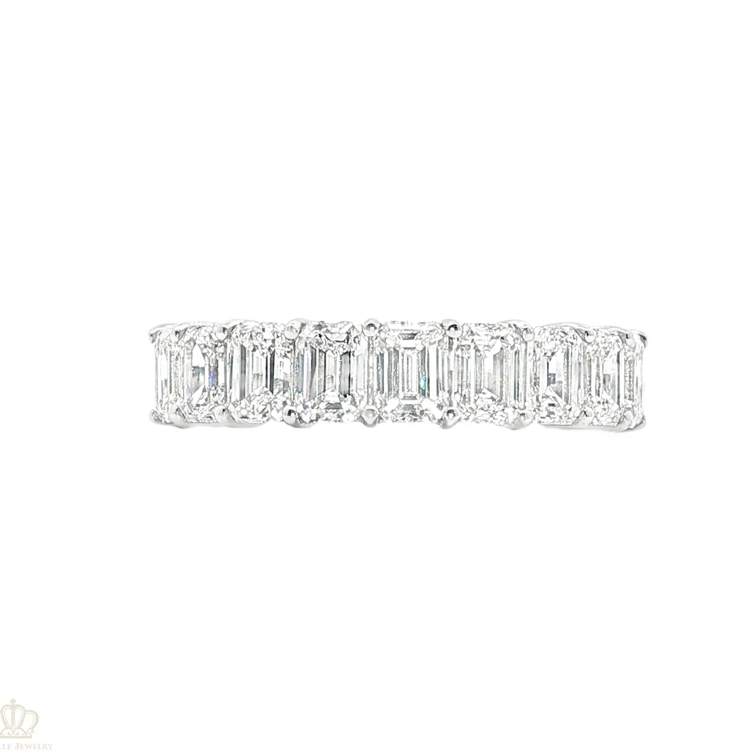 LGR053 - 2.05CTW Emerald Cut Half Eternity Wedding Ring CHARLISA™