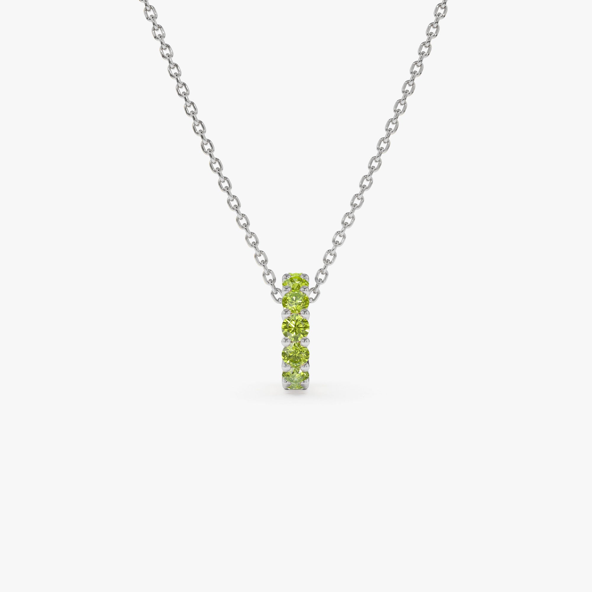 OBFJ0248 - 14k Peridot Rondelle Charm 7