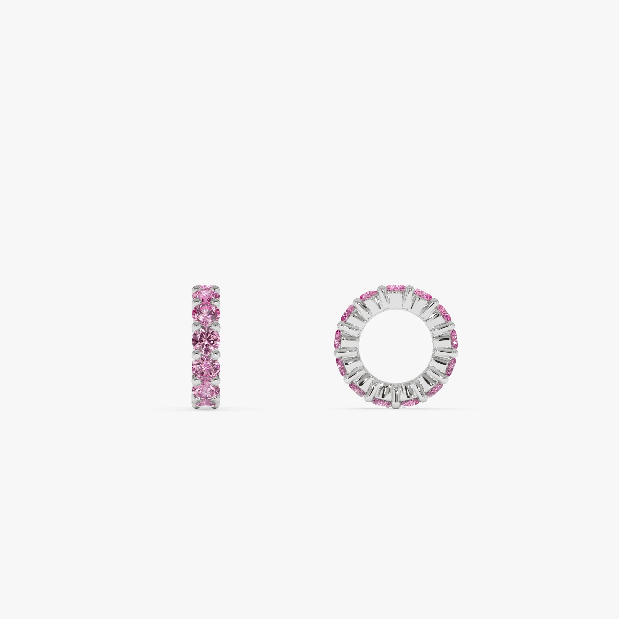 OBFJ0247 - 14k Pink Sapphire Rondelle Charm 6