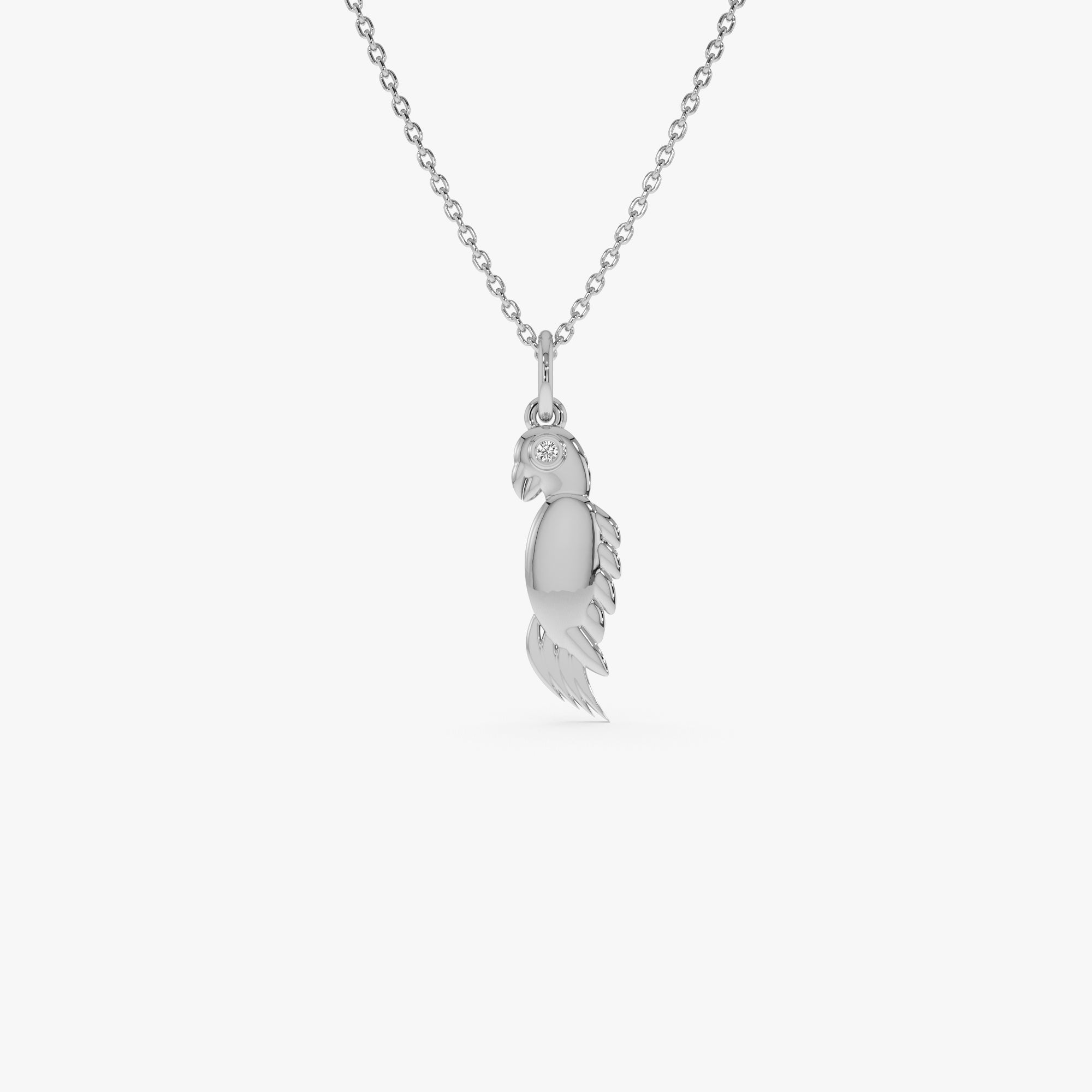OBFJ0307 - 14k Bird Charm with Diamond Accent 2