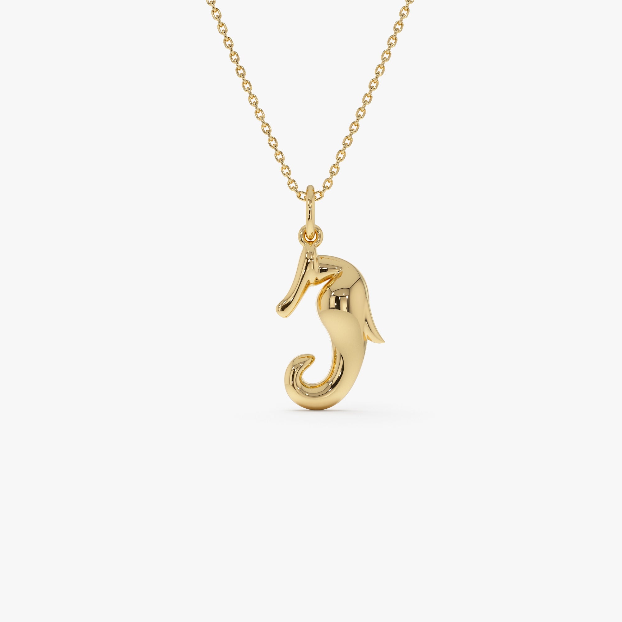 OBFJ0320 - 14 Seahorse Charm Necklace 1