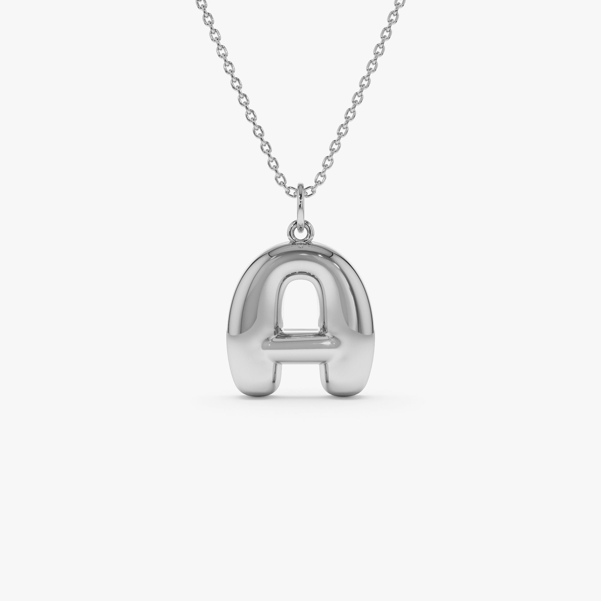 OBFJ0778 - 14K 20MM Balloon Initial Letter Pendant 9