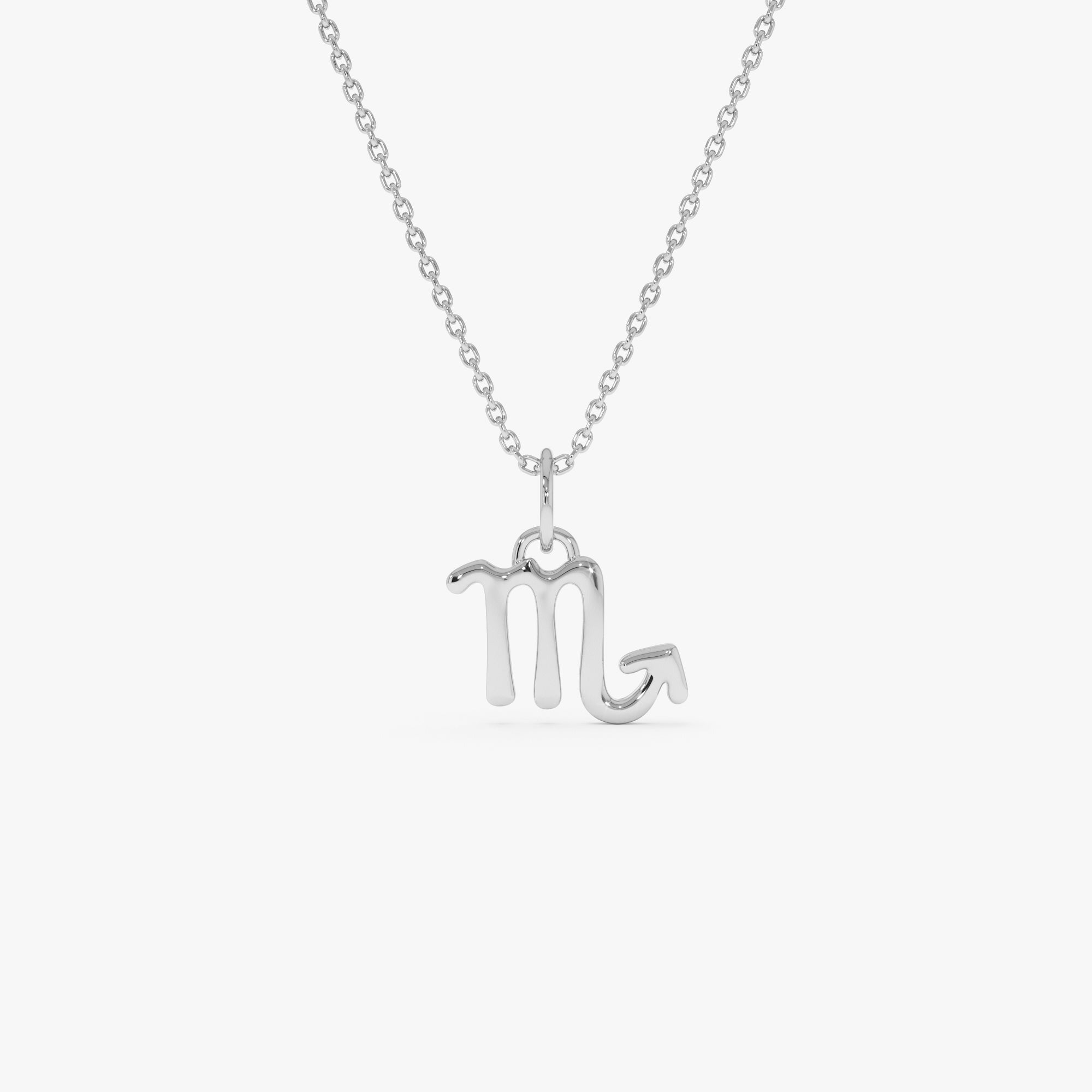OBFJ0708 - 14K Scorpio Zodiac Charm Necklace 4