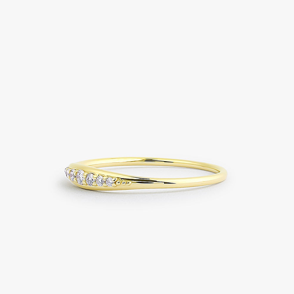 OBFJ1745 - 14k Graduating Diamond Wedding Band 6