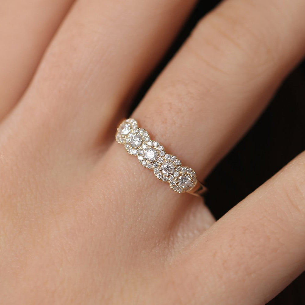 OBFJ1673 - 14K Gold Diamond Wedding Band 2