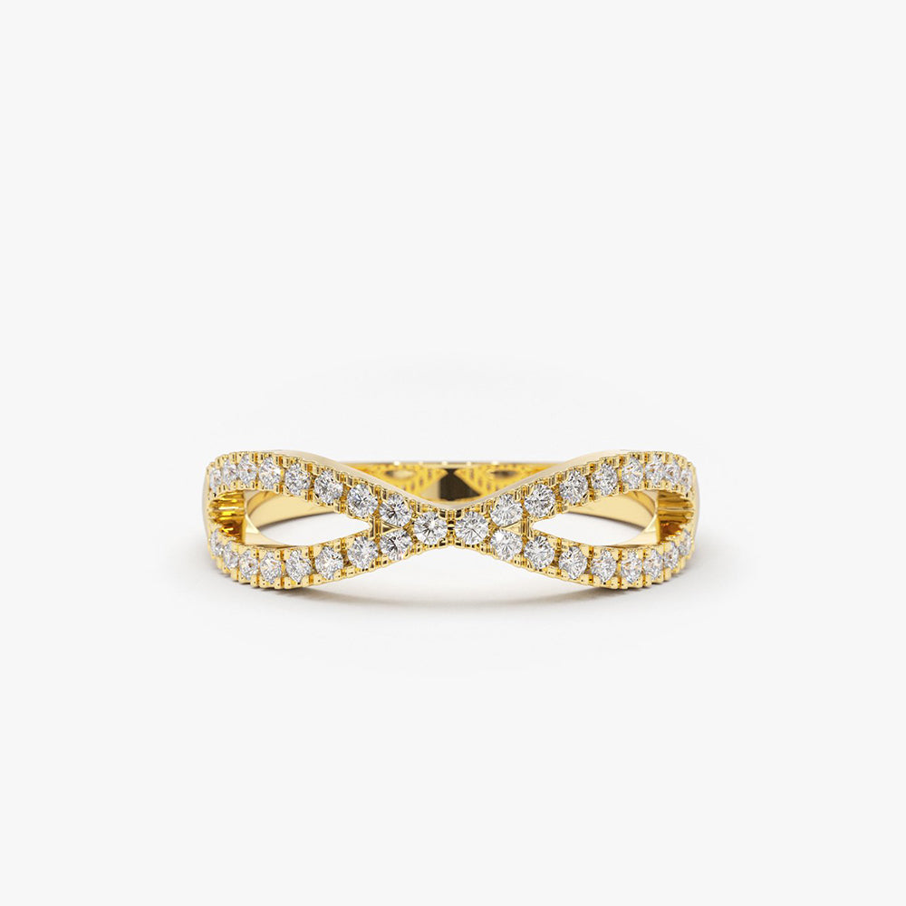 OBFJ1756 - 14K Gold Eternity Diamond Wedding Band 1