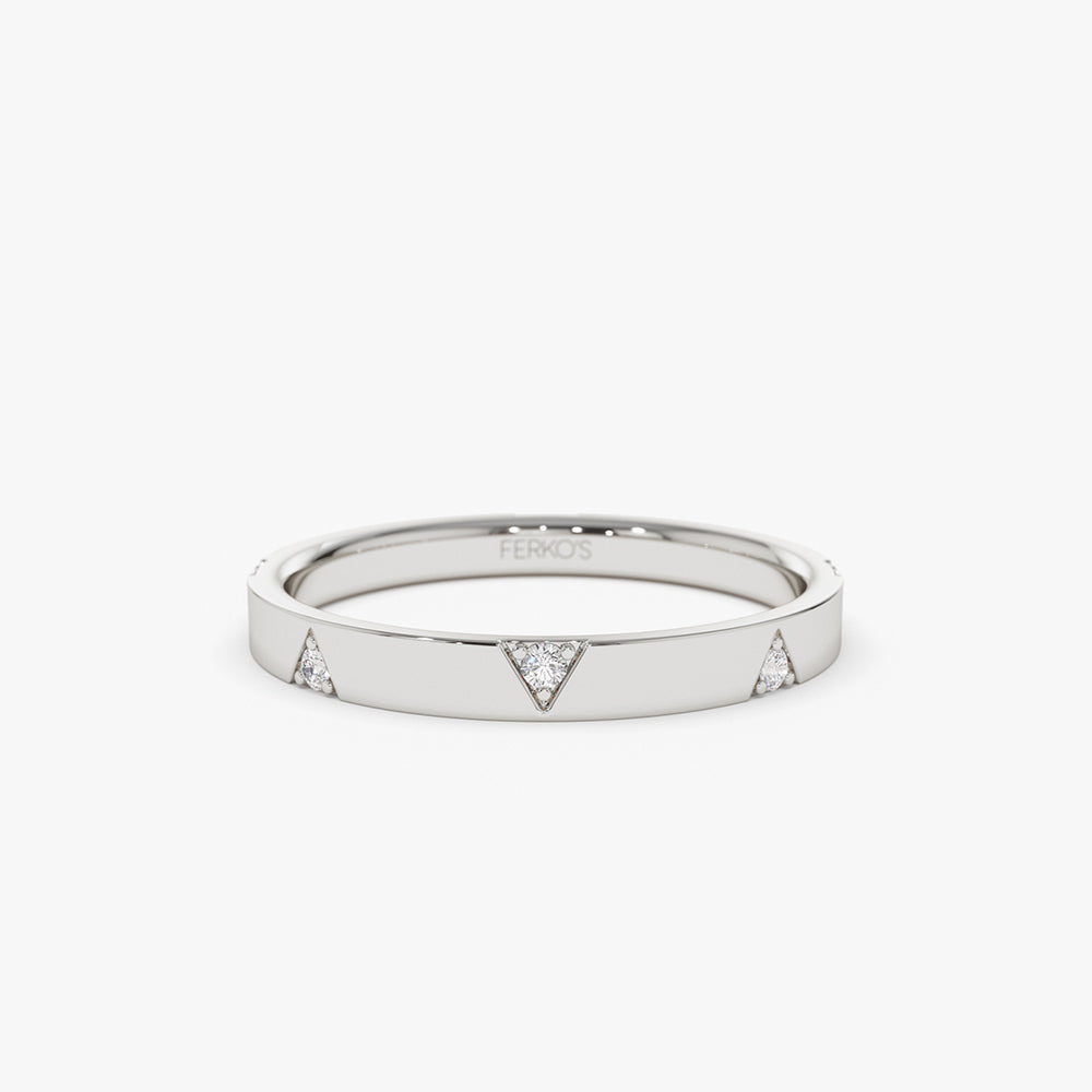 OBFJ2151 - 14k Unique Diamond Full Eternity Ring 5