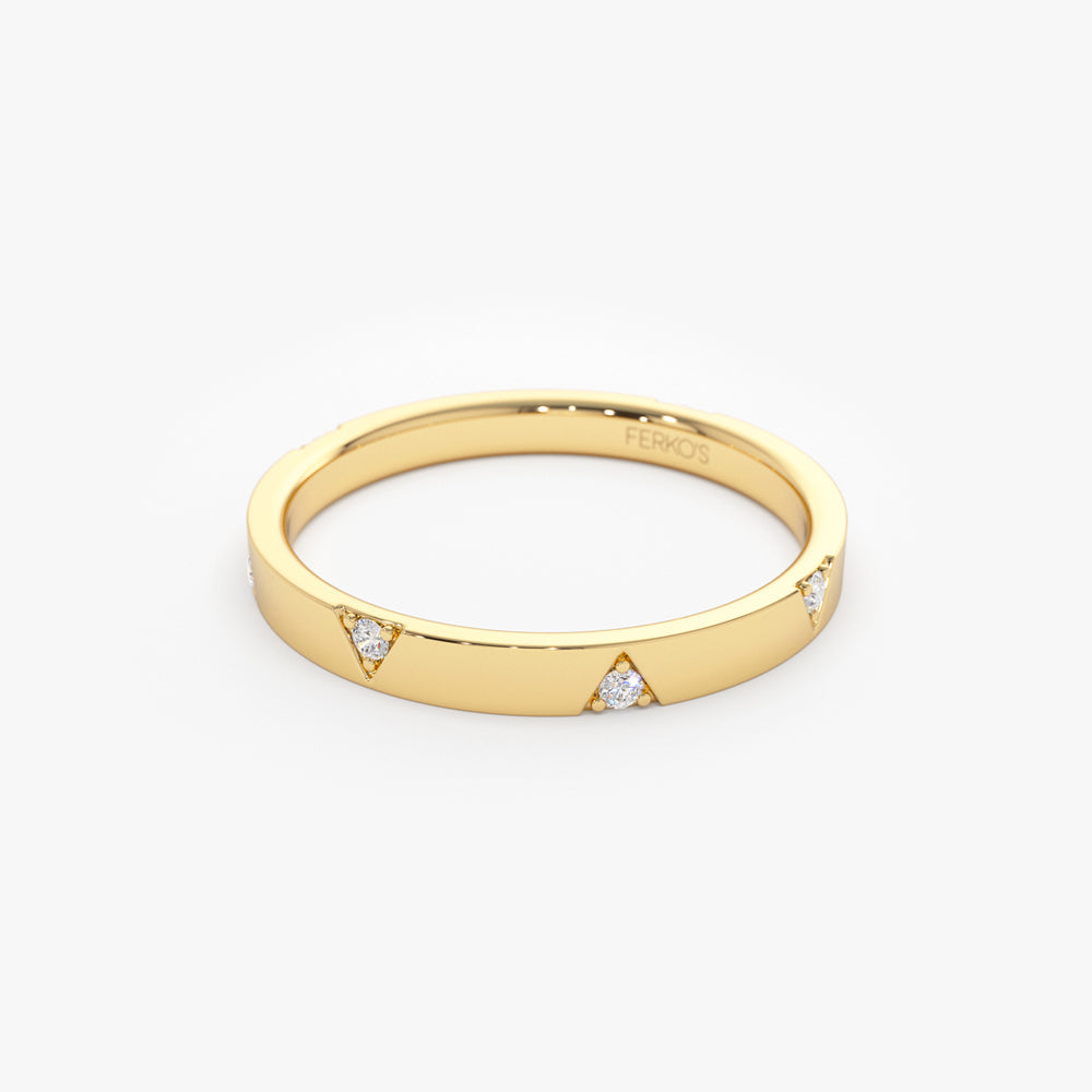 OBFJ2151 - 14k Unique Diamond Full Eternity Ring 6