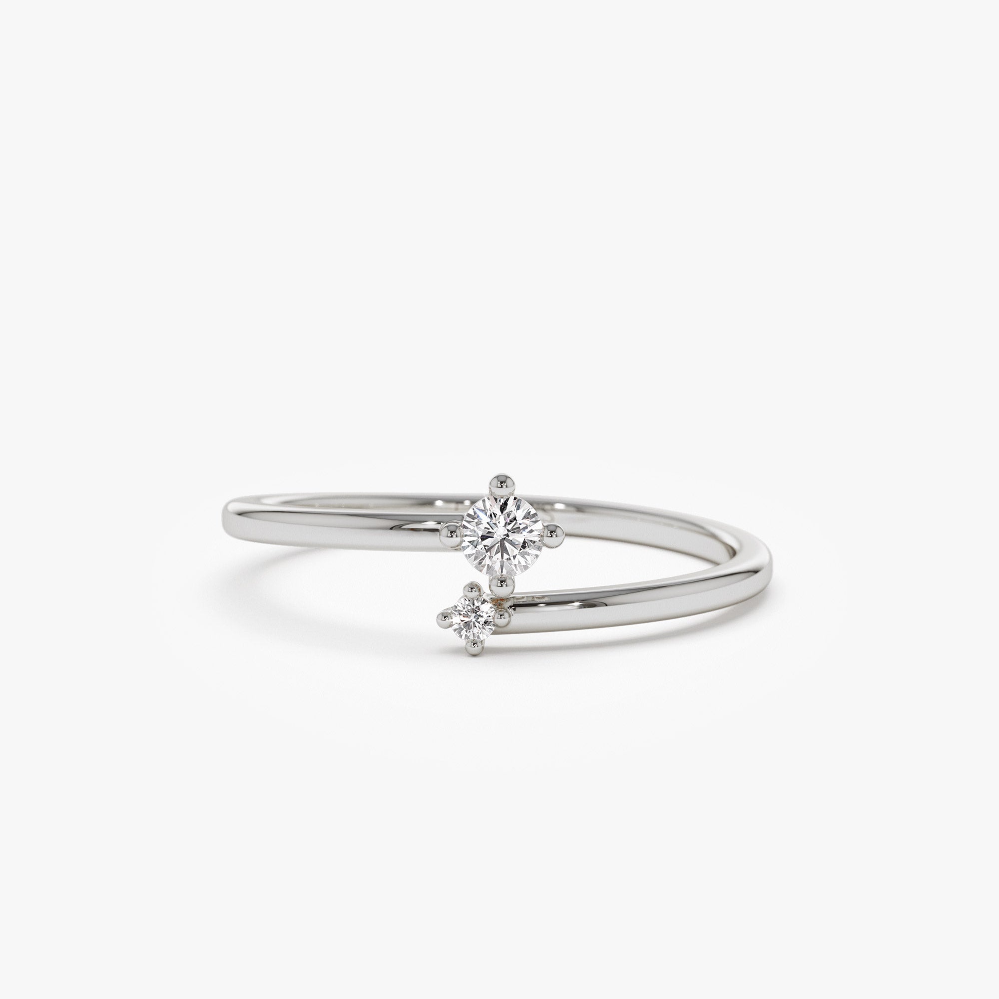 OBFJ1387 - 14k Petite Diamond Duo Ring 5