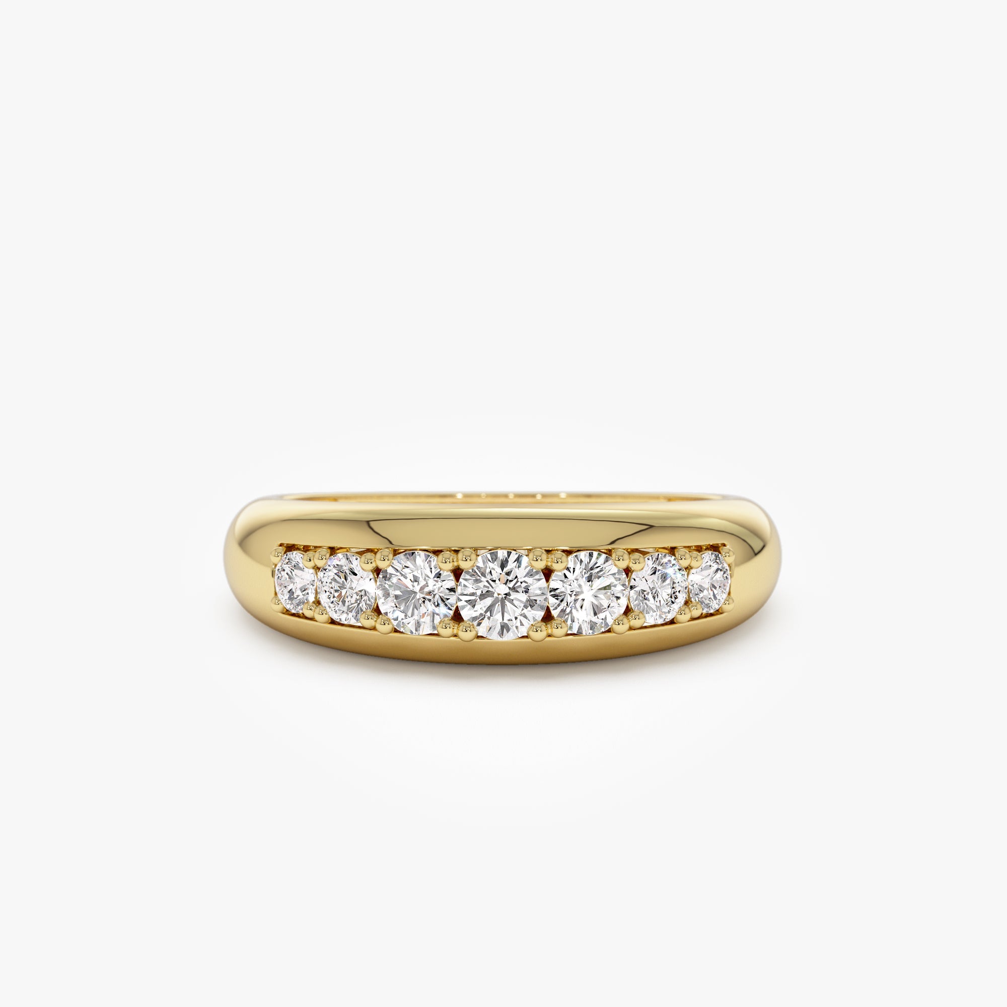 OBFJ1158 - 14k Dome Diamond Ring 1