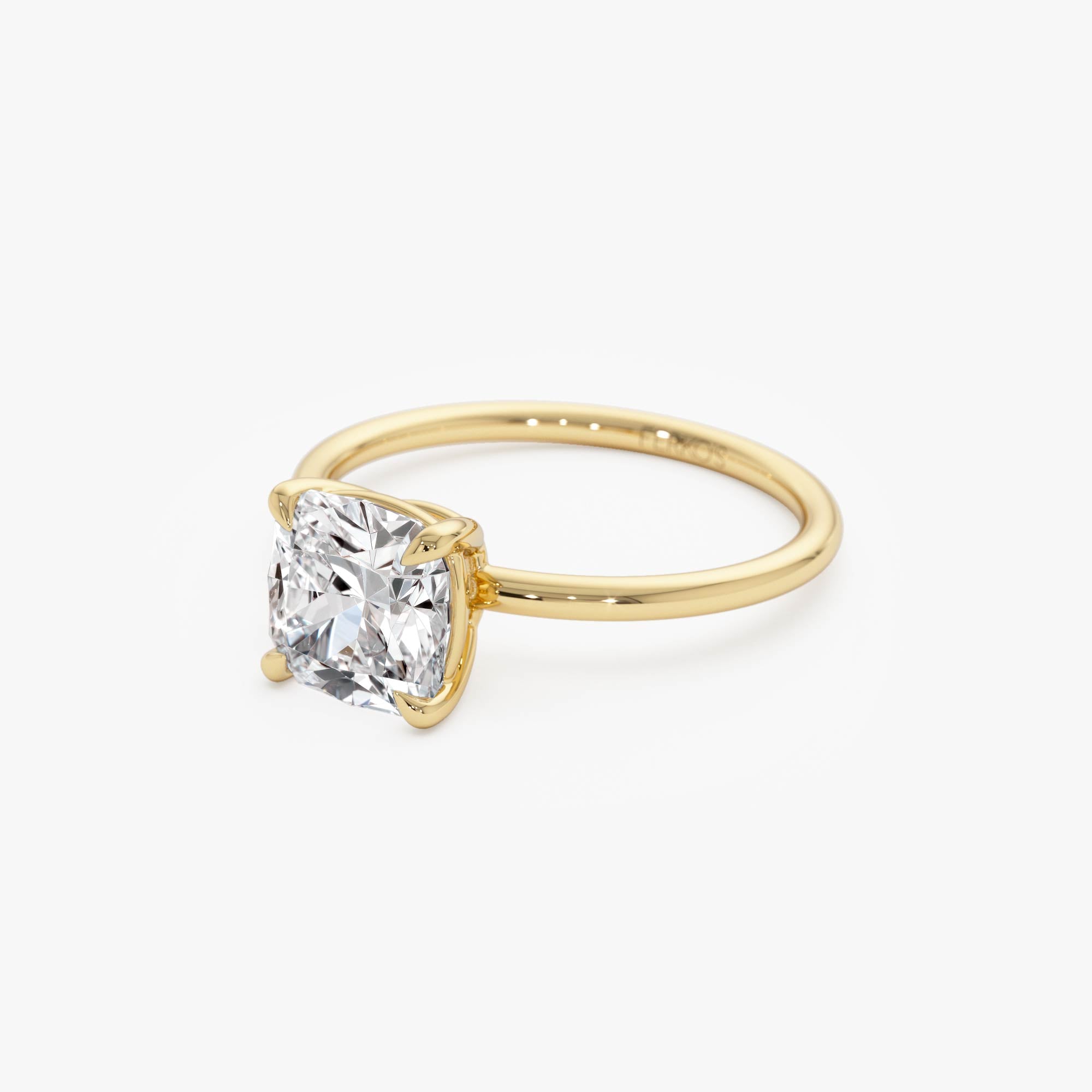 OBFJ0615 - 2.00 Ctw 14k Cushion Cut Lab Grown Diamond Engagement Ring - Evianne 9