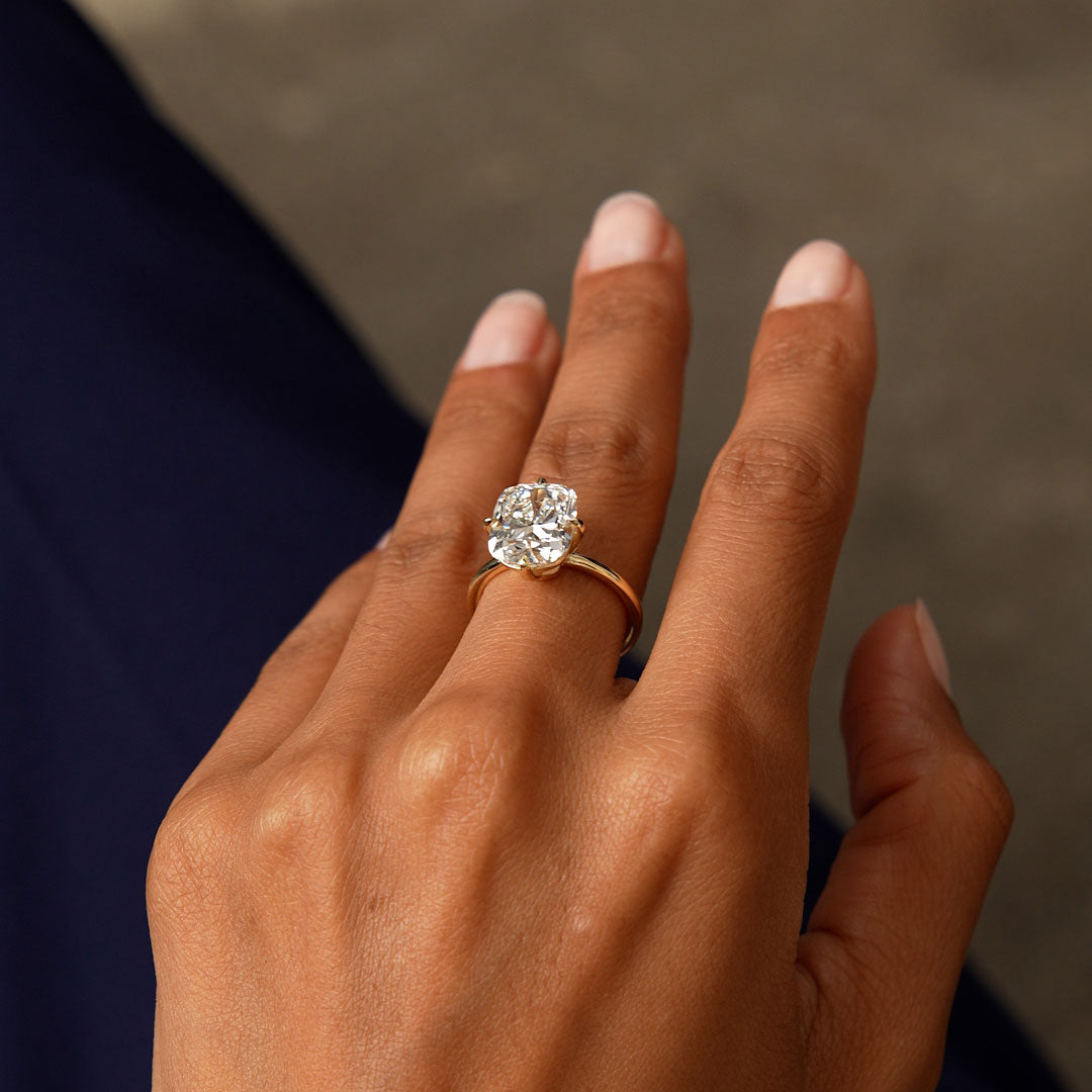 OBFJ0616 - 5.05 Ctw 14k Cushion Cut Lab Grown Diamond Engagement Solitaire - Seloria 5