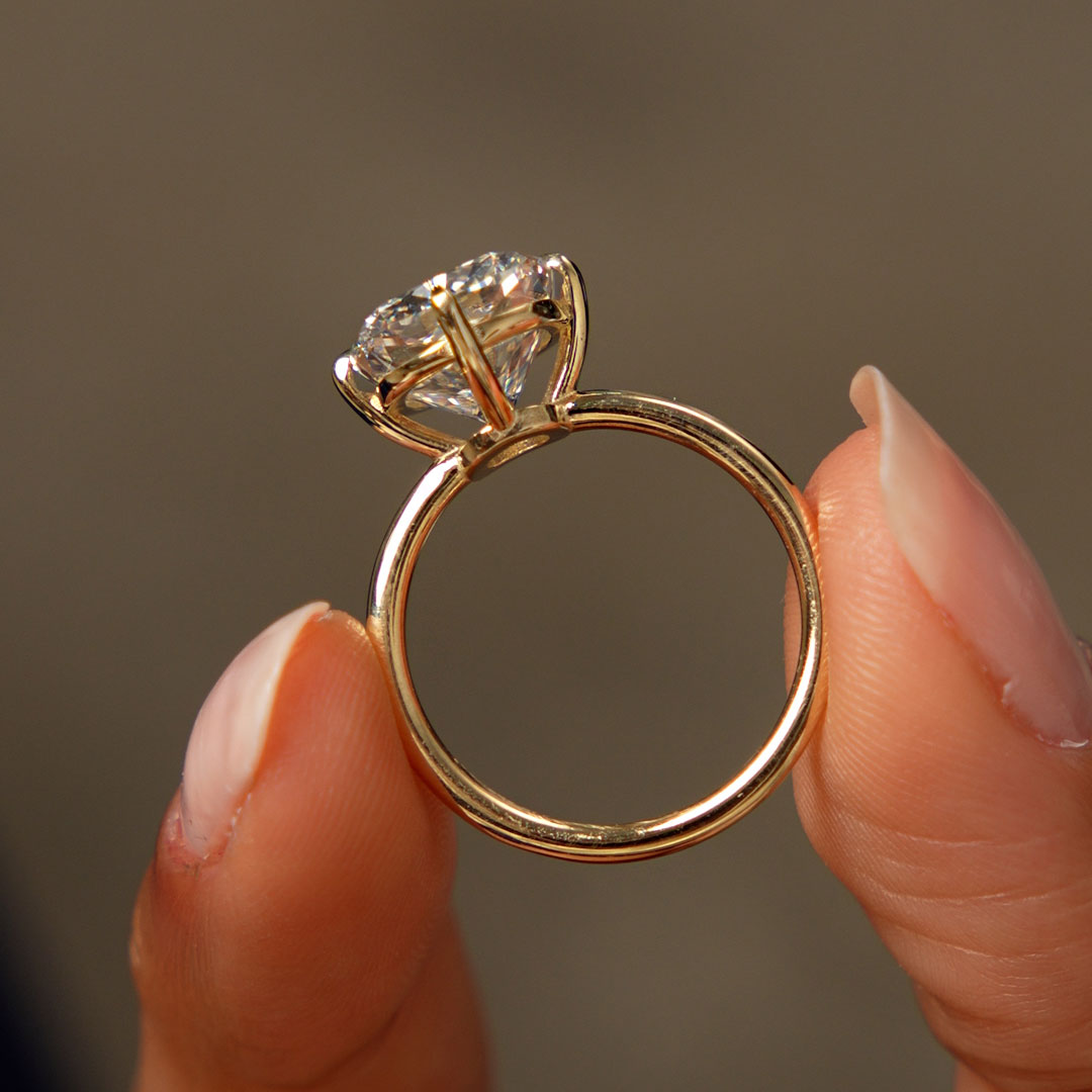 OBFJ0616 - 5.05 Ctw 14k Cushion Cut Lab Grown Diamond Engagement Solitaire - Seloria 4