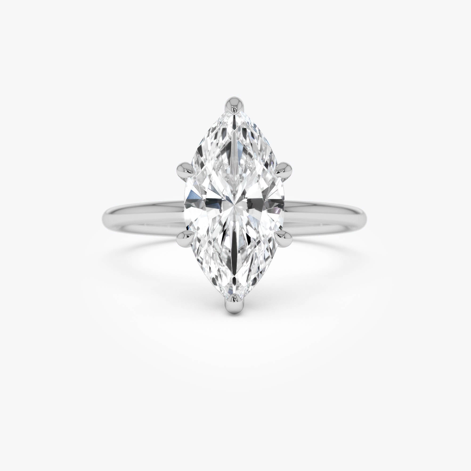 OBFJ0588 - 2.00 Ctw 14k Marquise Lab Grown Diamond Engagement Ring with Hidden Halo – Natalia 9