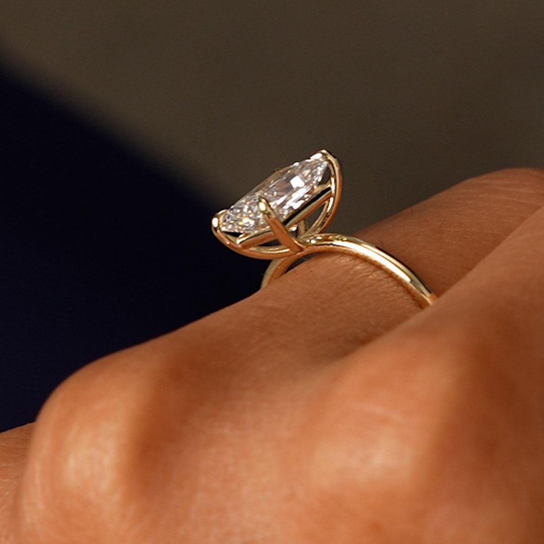 OBFJ0586 - 2.00 Ctw 14k Radiant Cut Prong Setting Lab Grown Diamond Engagement Ring – Corinne 3