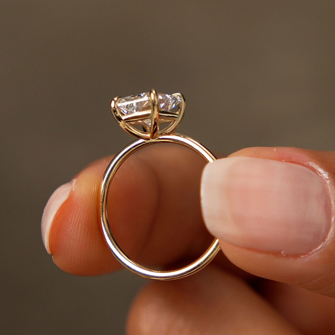 OBFJ0586 - 2.00 Ctw 14k Radiant Cut Prong Setting Lab Grown Diamond Engagement Ring – Corinne 6
