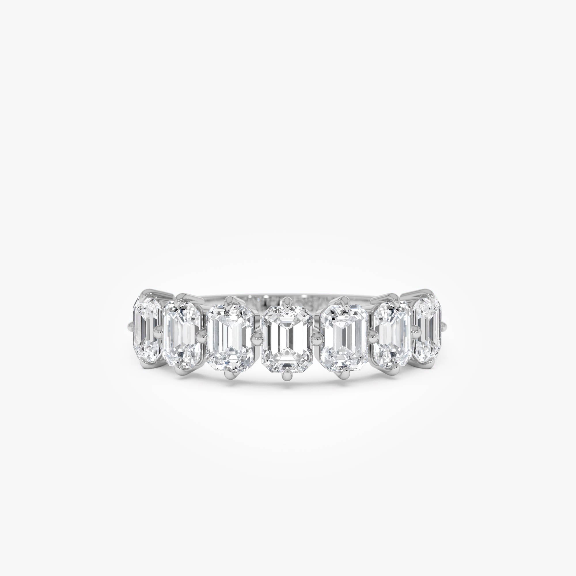 OBFJ0410 - 1.48ctw Emerald Cut Lab Diamond Anniversary Ring - Pina 7