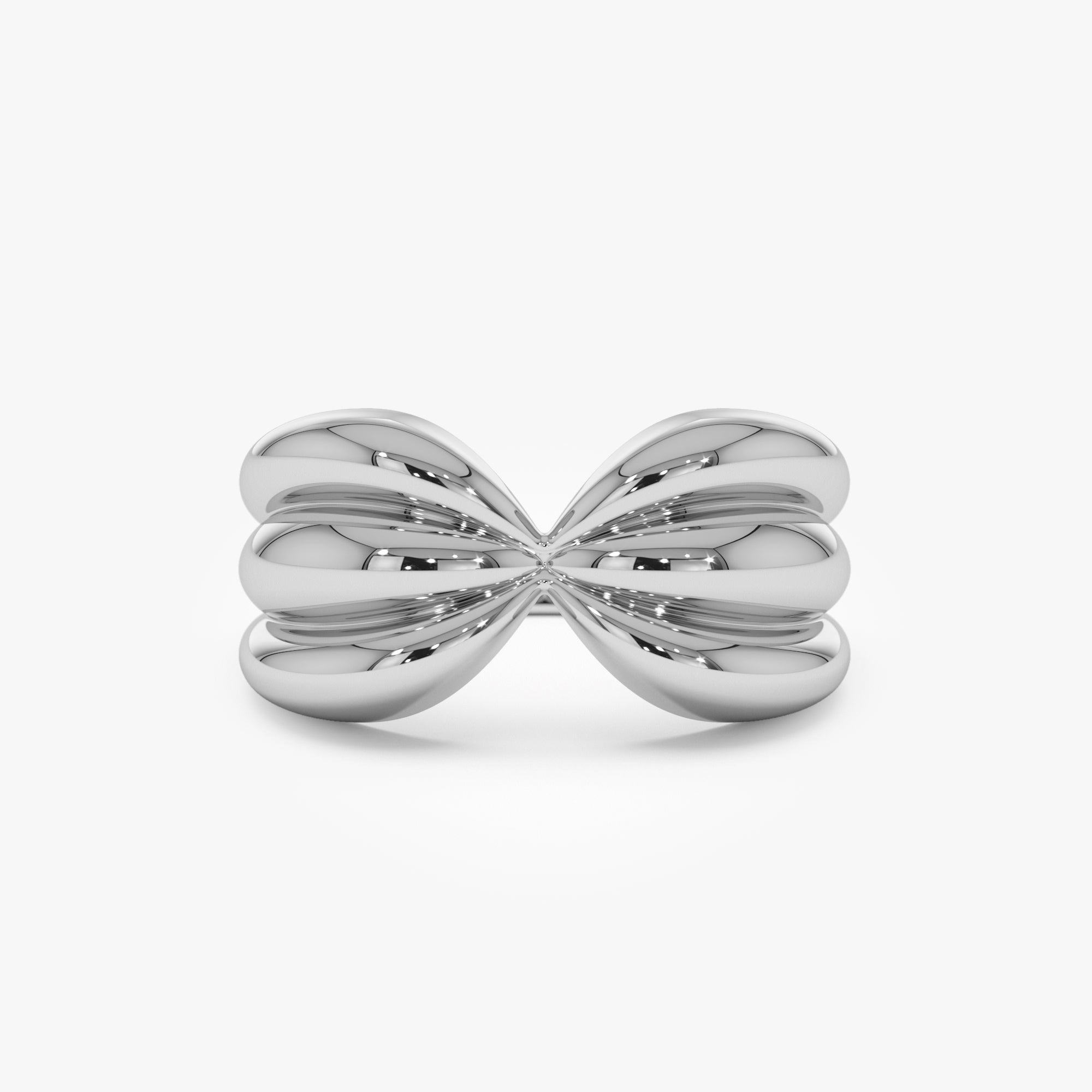 OBFJ0922 - 14Kt Bold 10mm Sculpted Dome Ring 7