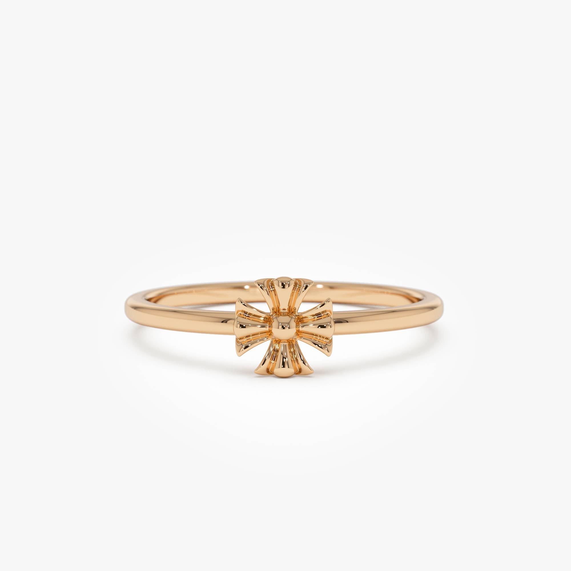 OBFJ0523 - 14k Maltese Cross Ring 7