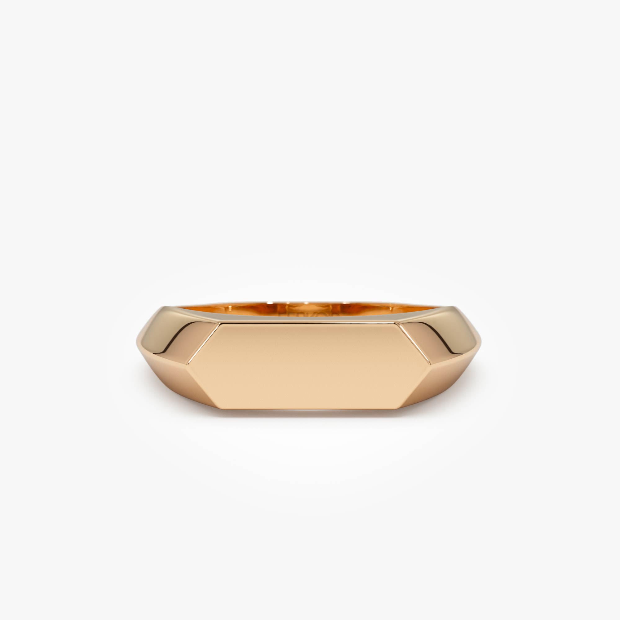 OBFJ0430 - 14k Gold Geometric Band 7