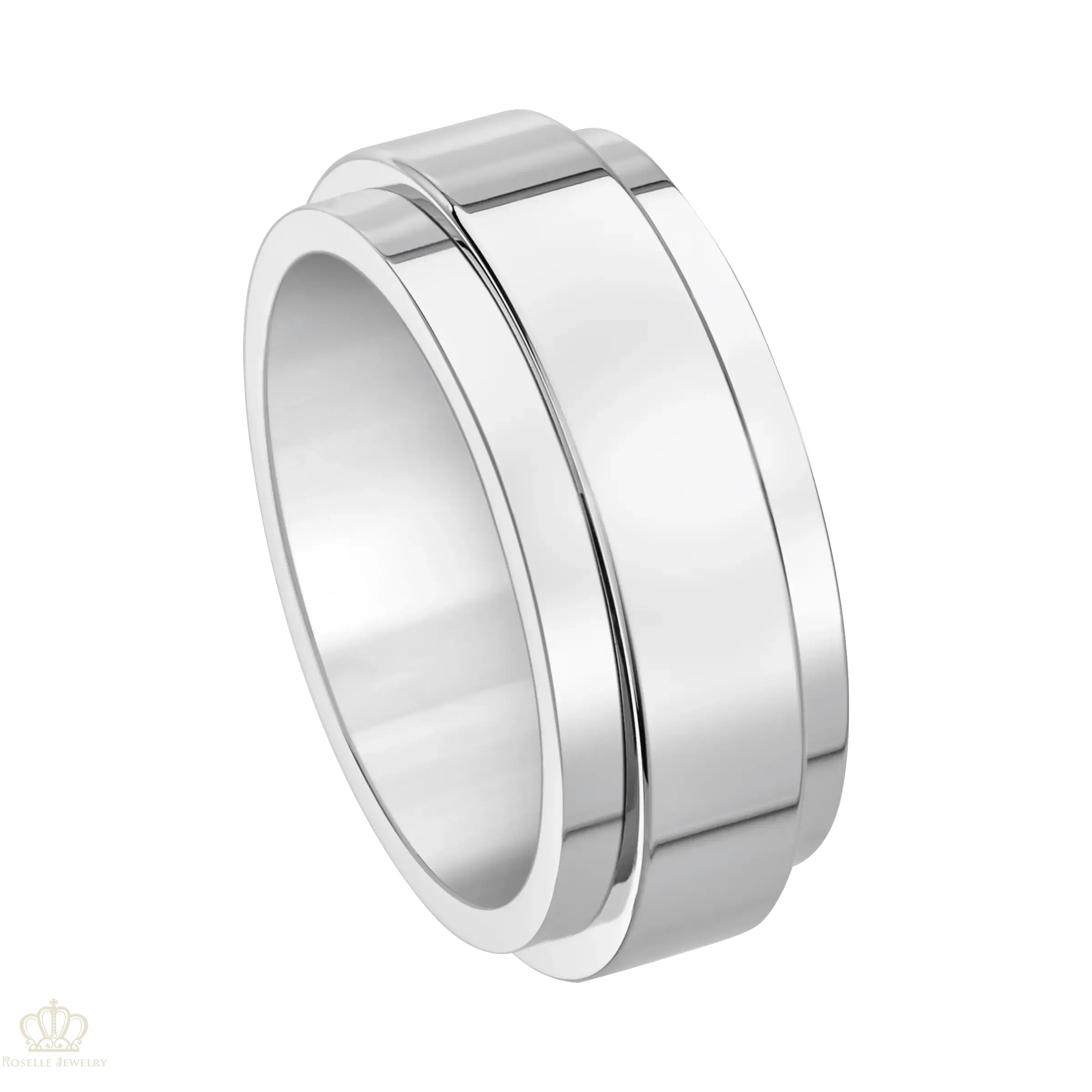 Men's Infinite Rotation Wedding Band Wedding Ring - NM39 - Roselle Jewelry
