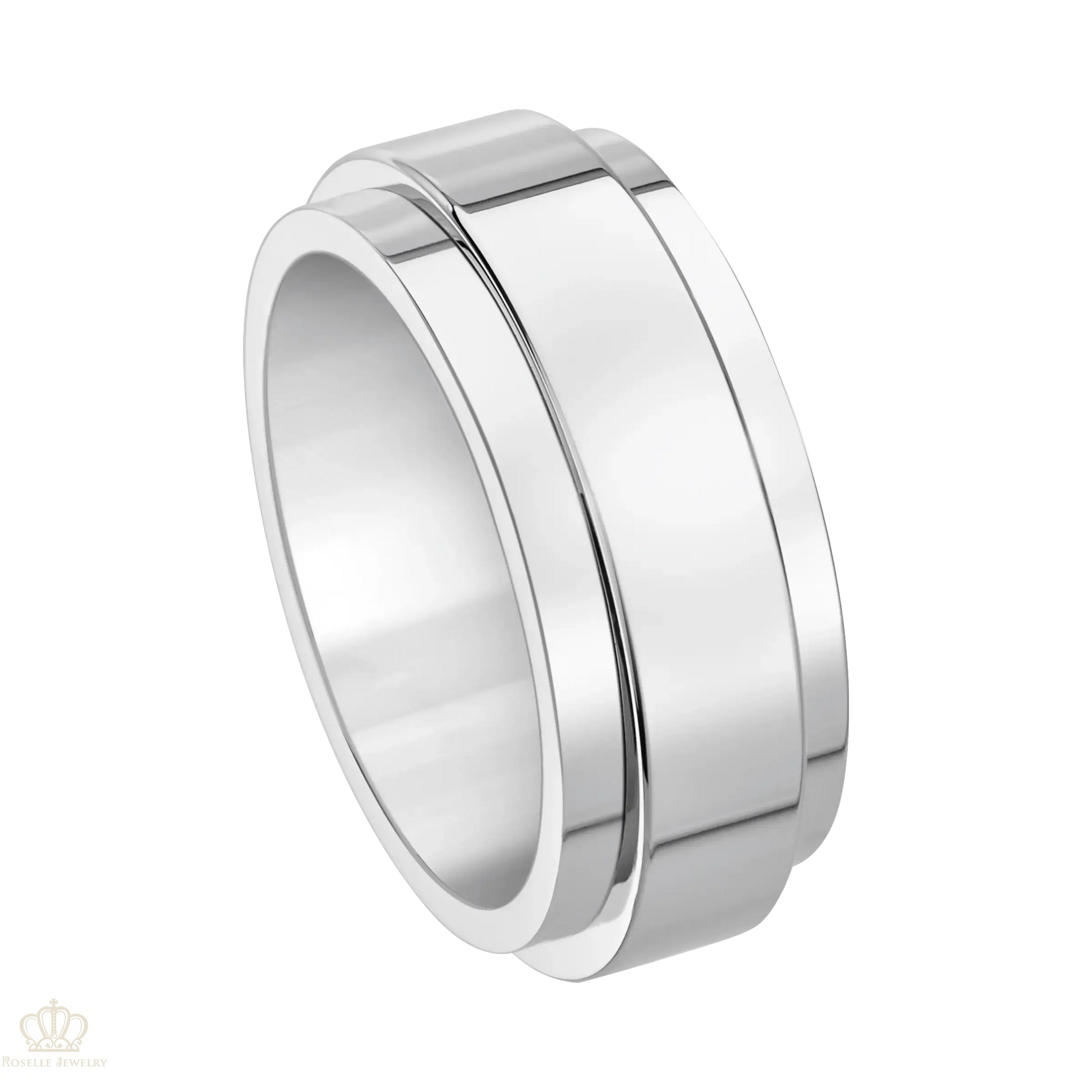 Men's Infinite Rotation Wedding Band Wedding Ring - NM39 - Roselle Jewelry