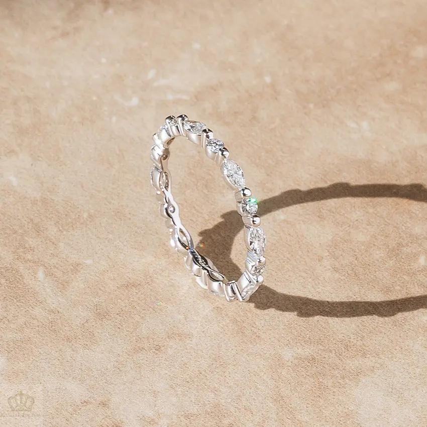 0.70CTW Versailles Eternity Wedding Band Ring - WR006 - Roselle Jewelry