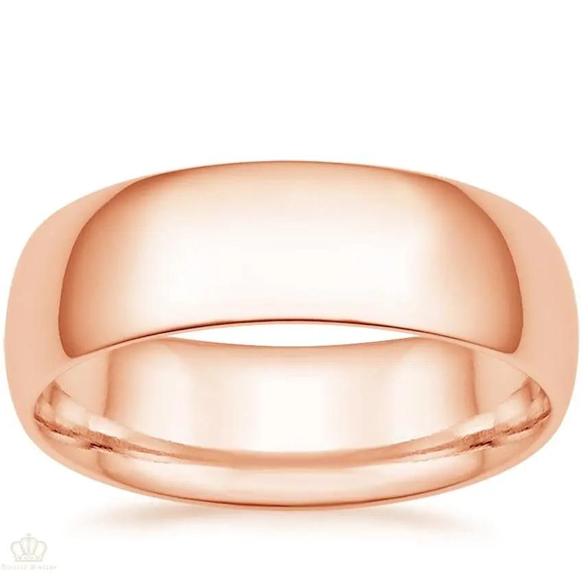 7mm Men's Comfort Fit Wedding Band Rings - NM28 - Roselle Jewelry