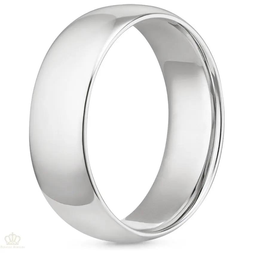7mm Men's Comfort Fit Wedding Band Rings - NM28 - Roselle Jewelry