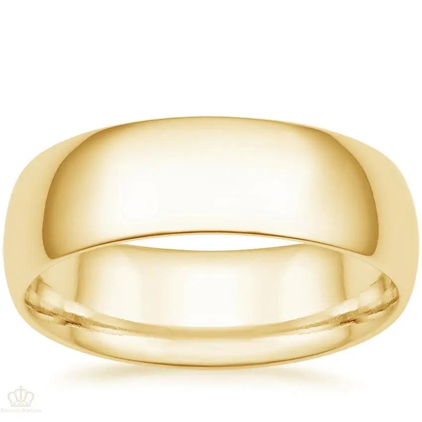 7mm Men's Comfort Fit Wedding Band Rings - NM28 - Roselle Jewelry