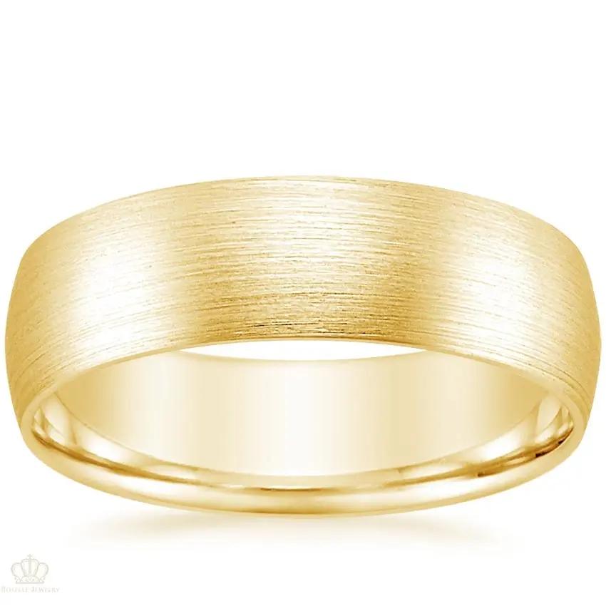 6mm Men's Matte Comfort Fit Wedding Ring - NM36 CHARLISA™