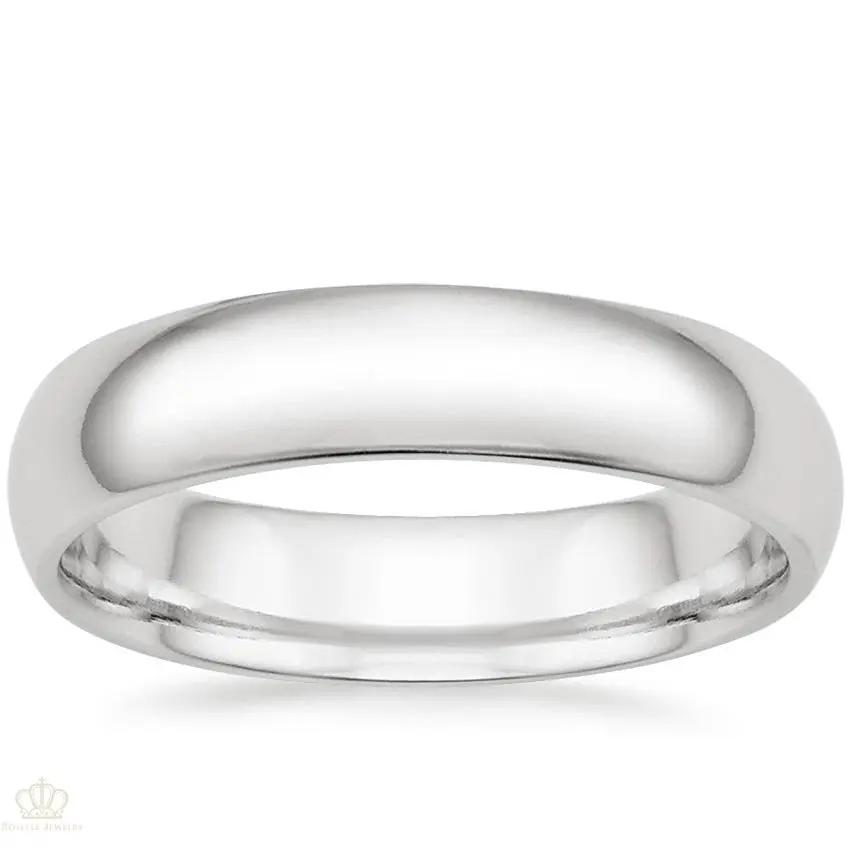 6mm Men's Comfort Fit Wedding Band Rings - NM27 - Roselle Jewelry