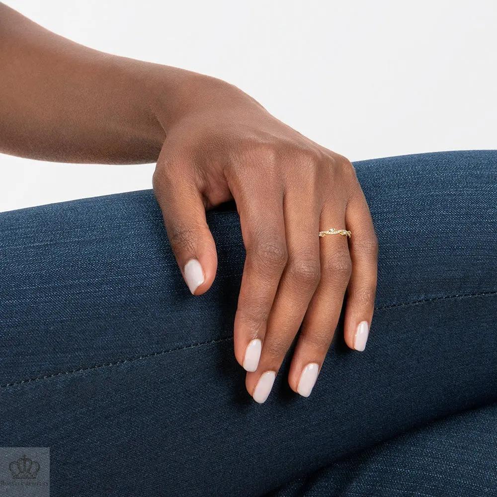 0.27CTW Luxe Winding Willow Diamond Wedding Band Ring - LR35 - Roselle Jewelry