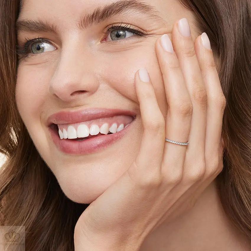 0.25ctw Luxe Ballad Pave Half Eternity Diamond Wedding Band Ring - LR24 - Roselle Jewelry