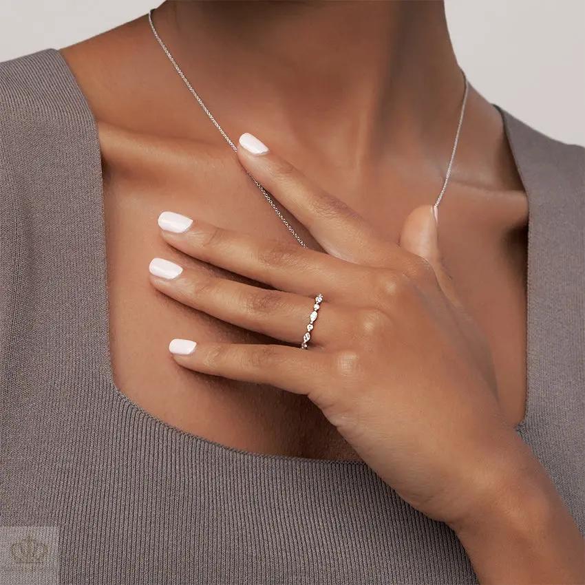 0.38CTW Versailles Wedding Band Ring - LR27 - Roselle Jewelry